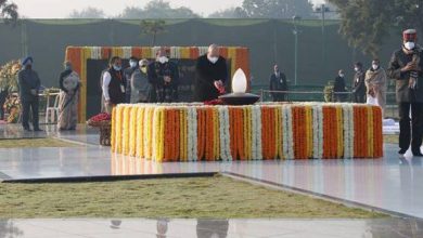 Photo of Amit Shah paid his respects to former Prime Minister Bharat Ratna Atal Bihari Vajpayee on his birth anniversary