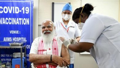 Photo of PM takes first dose of COVID-19 vaccine