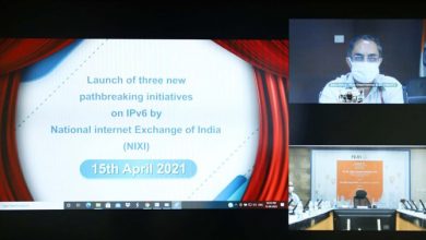 Photo of Secretary MeitY Shri Ajay Prakash Sawhney inaugurates three new initiatives/services of National Internet Exchange of India