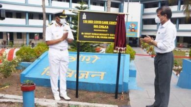 Photo of 150 Bed Covid Care Centre established by Indian Navy at Khurda District In Odisha