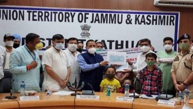 Photo of Union Minister Dr Jitendra Singhcontributed Rs. 10 Lakh for the COVID affected children of his Lok Sabha constituency of Udhampur-Kathua-Doda