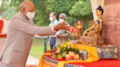 Photo of राष्ट्रपति ने अंतर्राष्ट्रीय बौद्ध परिसंघ द्वारा आयोजित वार्षिक आषाढ़ पूर्णिमा-धम्म चक्र दिवस को संबोधित किया