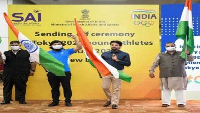 Photo of केंद्रीय खेल मंत्री श्री अनुराग ठाकुर और खेल राज्य मंत्री श्री निसिथ प्रामाणिक ने ओलंपिक के लिए 88 सदस्यीय दल को रवाना किया
