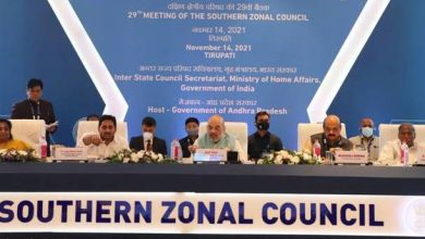 Photo of केन्द्रीय गृह मंत्री अमित शाह ने तिरुपति में दक्षिण क्षेत्रीय परिषद की 29वीं बैठक की अध्यक्षता की
