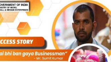 Photo of Sumit Kumar- factory worker turned successful entrepreneur with MSME-NSIC loan