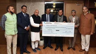 Photo of आईएमपीसीएल ने आयुष मंत्रालय को 1.5 करोड़ रुपये से अधिक का लाभांश दिया