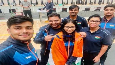 Photo of 4 talented athletes of the INDIAN SHOOTING TEAM have bagged 9 medals in an international Championship held at Genk, Belgium