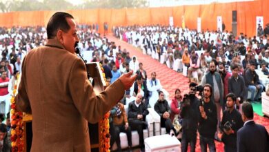 Photo of The Minister addresses “A Dialogue with New Young Voters” at Gajraula in Uttar Pradesh