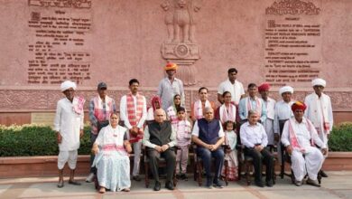 Photo of राजस्थान के किसान रामू लाल जी भामू ने सपरिवार उपराष्ट्रपति से मुलाकात की