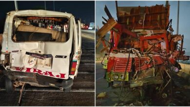 Photo of मुंबई-पुणे एक्सप्रेस-वे पर ट्रक के ब्रेक फेल, दो वाहनों से टक्कर; 3 की मौत, 8 घायल