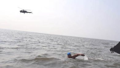Photo of Jiya Rai, a 12 years old naval child, Swims 36 kilometers to create awareness about Autism Spectrum Disorder