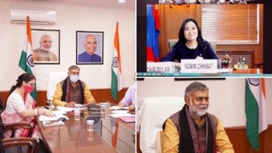 Photo of Prahlad Singh Patel discusses various issues under Cultural Exchange Programme with his Mongolian counterpart Ms.Chinbat Nomin