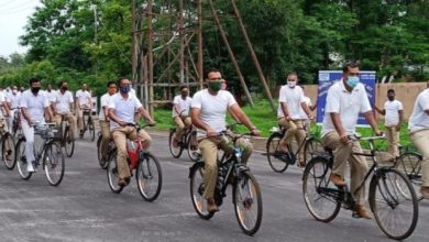 Photo of सीआईएसएफ ने आजादी का अमृत महोत्सव साइकिल रैली का आयोजन किया