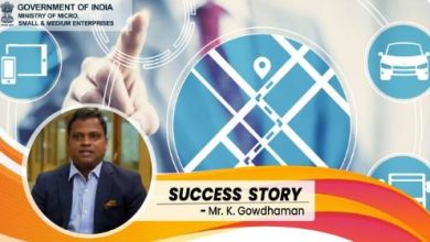 Photo of K. Gowdhaman’s enterprise gets wings through MSME’s International Cooperation Scheme