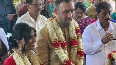 Photo of GlenMaxwell ने भारतीय रीति रिवाज से की शादी, नाचते हुए पत्नी विनी को पहनाई वरमाला