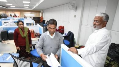 Photo of नमामि गंगे ऑफिस में जल शक्ति मंत्री का औचक निरीक्षण