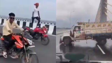 Photo of तेजस्वी यादव के क्षेत्र में रील के लिए स्टंटबाजी